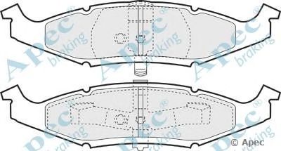 APEC BRAKING pad997 -  Комплект тормозных колодок, дисковый тормоз